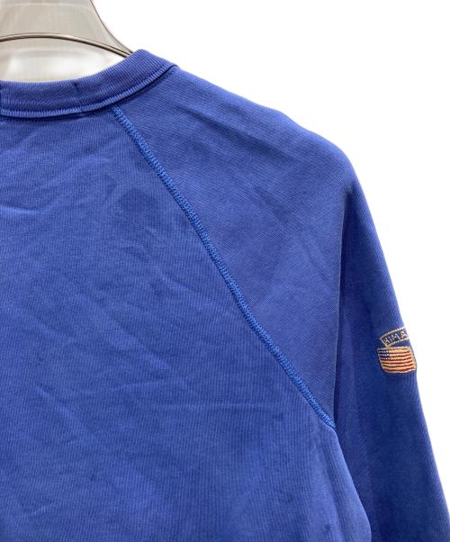 POLO RALPH LAUREN（ポロ・ラルフローレン）POLO RALPH LAUREN (ポロ・ラルフローレン) 加工ラグランスウェット ネイビー サイズ:XSの古着・服飾アイテム