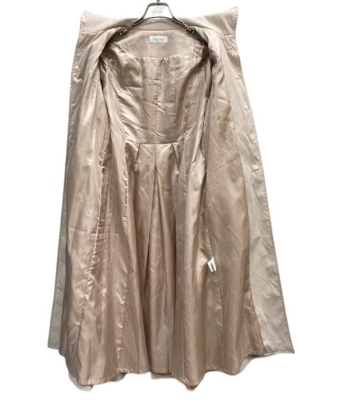 MIELI INVARIANT（ミエリインヴァリアント）MIELI INVARIANT (ミエリインヴァリアント) トレンチステンカラータックコート ベージュ サイズ:Fの古着・服飾アイテム