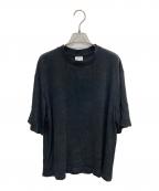Yonetomiヨネトミ）の古着「半袖ニット」｜ブラック
