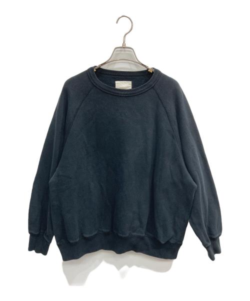 yokosakamoto（ヨウコサカモト）YOKOSAKAMOTO (ヨウコサカモト) ラグランスウェット ブラック サイズ:Mの古着・服飾アイテム