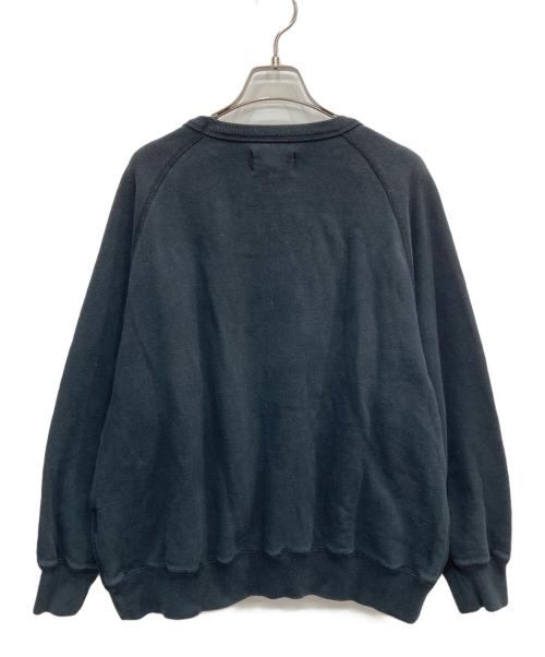 yokosakamoto（ヨウコサカモト）YOKOSAKAMOTO (ヨウコサカモト) ラグランスウェット ブラック サイズ:Mの古着・服飾アイテム