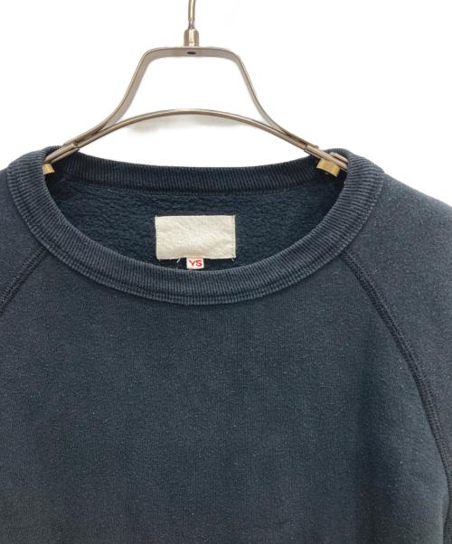 yokosakamoto（ヨウコサカモト）YOKOSAKAMOTO (ヨウコサカモト) ラグランスウェット ブラック サイズ:Mの古着・服飾アイテム