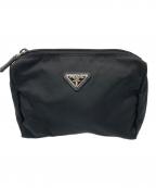 PRADAプラダ）の古着「ナイロンポーチ」｜ブラック