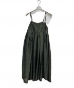 Uhrウーア）の古着「シフォンキャミワンピース」｜オリーブ