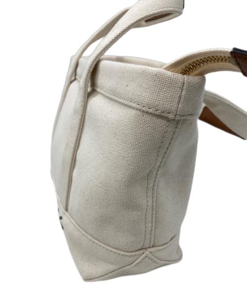 MICHAEL KORS（マイケル・コース）MICHAEL KORS (マイケルコース) キャンバスミニトートバッグ アイボリーの古着・服飾アイテム