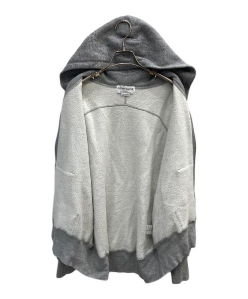 Americana（アメリカーナ）Americana (アメリカーナ) WIDE FULLZIP HOODIE グレー サイズ:表記なしの古着・服飾アイテム