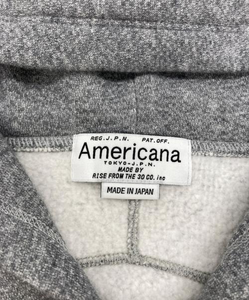 Americana（アメリカーナ）Americana (アメリカーナ) WIDE FULLZIP HOODIE グレー サイズ:表記なしの古着・服飾アイテム