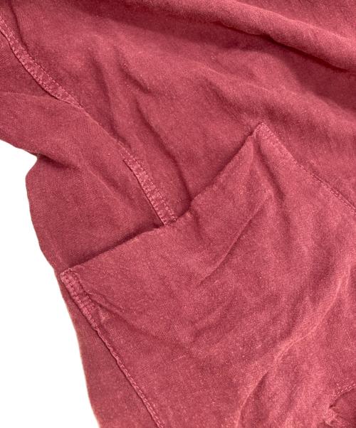 BRU NA BOINNE（ブルーナボイン）BRU NA BOINNE (ブルーナボイン) スナフリネンシャツ ボルドー サイズ:Mの古着・服飾アイテム