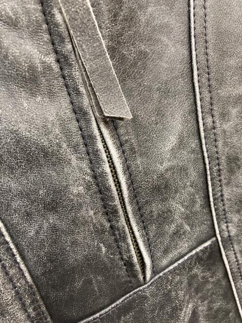 HARLEY-DAVIDSON（ハーレーダビッドソン）HARLEY-DAVIDSON (ハーレーダビッドソン) ダブルライダースジャケット グレー サイズ:Mの古着・服飾アイテム