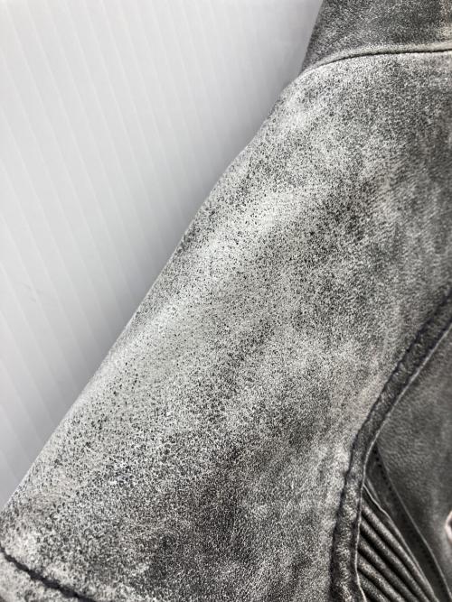 HARLEY-DAVIDSON（ハーレーダビッドソン）HARLEY-DAVIDSON (ハーレーダビッドソン) ダブルライダースジャケット グレー サイズ:Mの古着・服飾アイテム