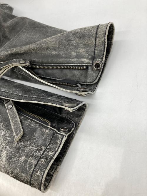 HARLEY-DAVIDSON（ハーレーダビッドソン）HARLEY-DAVIDSON (ハーレーダビッドソン) ダブルライダースジャケット グレー サイズ:Mの古着・服飾アイテム