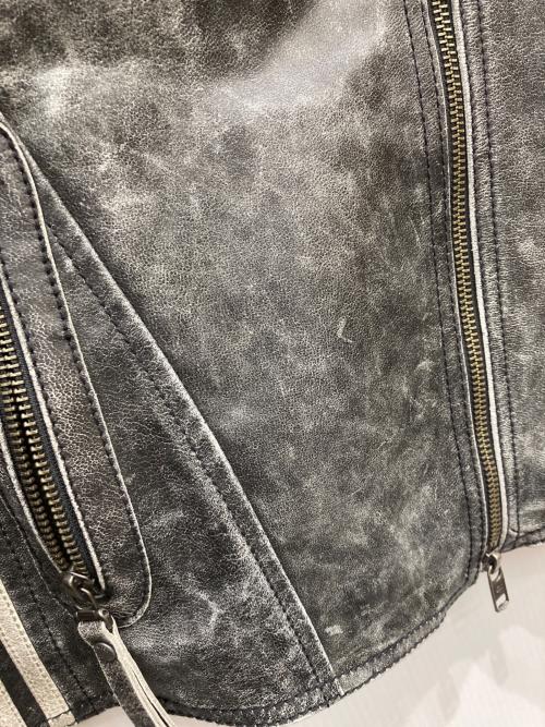 HARLEY-DAVIDSON（ハーレーダビッドソン）HARLEY-DAVIDSON (ハーレーダビッドソン) ダブルライダースジャケット グレー サイズ:Mの古着・服飾アイテム