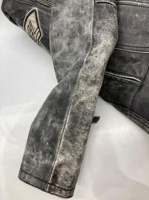 HARLEY-DAVIDSON（ハーレーダビッドソン）HARLEY-DAVIDSON (ハーレーダビッドソン) ダブルライダースジャケット グレー サイズ:Mの古着・服飾アイテム