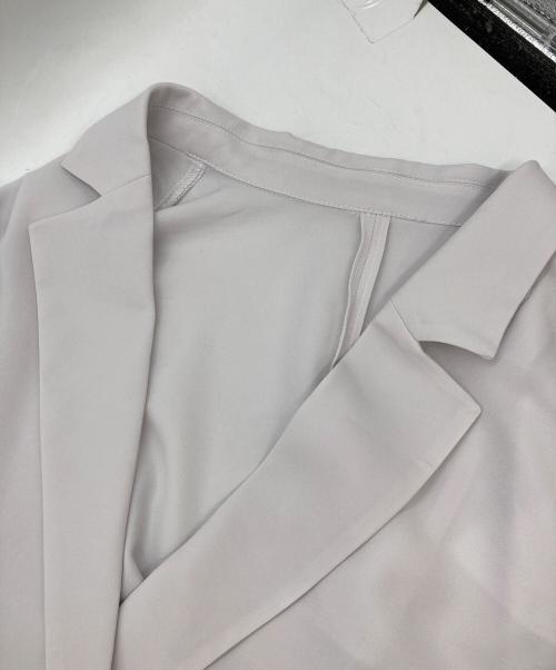 niko and（ニコアンド）niko and (ニコアンド) ジョーゼットルーズジャケット グレー サイズ:Fの古着・服飾アイテム