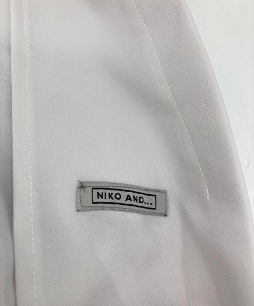 niko and（ニコアンド）niko and (ニコアンド) ジョーゼットルーズジャケット グレー サイズ:Fの古着・服飾アイテム