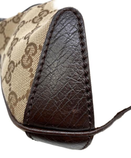GUCCI（グッチ）GUCCI (グッチ) GGキャンバスホースビットショルダーバッグ ブラウン サイズ:表記なしの古着・服飾アイテム