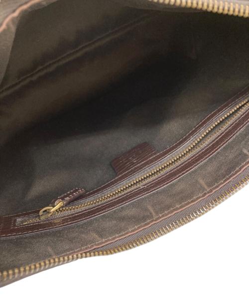 GUCCI（グッチ）GUCCI (グッチ) GGキャンバスホースビットショルダーバッグ ブラウン サイズ:表記なしの古着・服飾アイテム