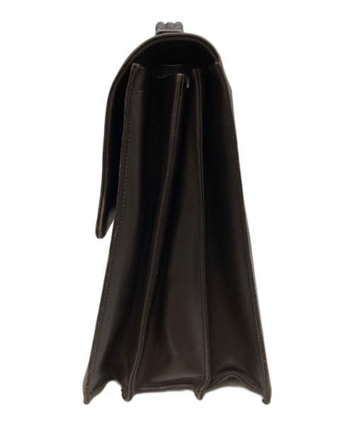 BOTTEGA VENETA（ボッテガベネタ）BOTTEGA VENETA (ボッテガベネタ) イントレチャートブリーフケース ブラウン サイズ:表記なしの古着・服飾アイテム