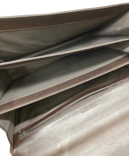 BOTTEGA VENETA（ボッテガベネタ）BOTTEGA VENETA (ボッテガベネタ) イントレチャートブリーフケース ブラウン サイズ:表記なしの古着・服飾アイテム