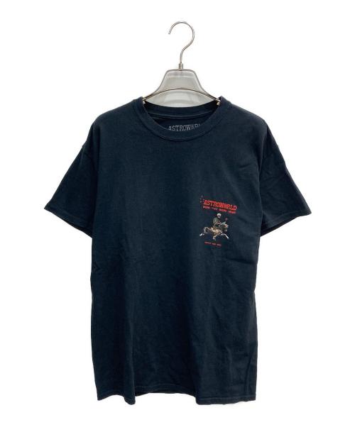 Astroworld（アストロワールド）astroworld (アストロワールド) プリントTシャツ ブラック サイズ:Mの古着・服飾アイテム
