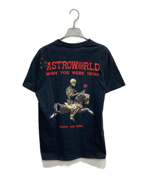Astroworld（アストロワールド）astroworld (アストロワールド) プリントTシャツ ブラック サイズ:Mの古着・服飾アイテム