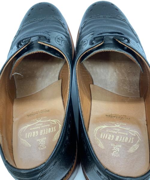 SCOTCH GRAIN（スコッチグレイン）SCOTCH GRAIN (スコッチグレイン) ウイングチップドレスシューズ ブラック サイズ:251/2の古着・服飾アイテム