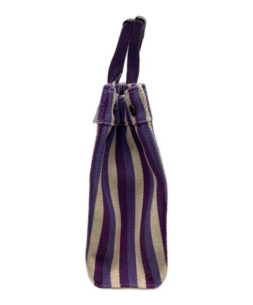 U.S POLO ASSN（ユーエスポロアッスン）U.S POLO ASSN (ユーエスポロアッスン) キャンバストートバッグ パープルの古着・服飾アイテム