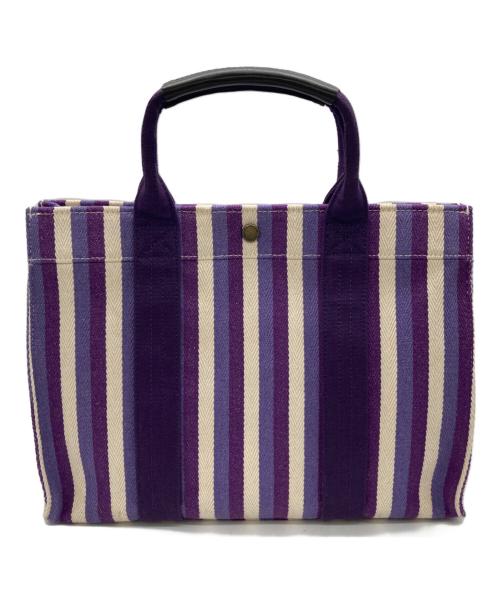 U.S POLO ASSN（ユーエスポロアッスン）U.S POLO ASSN (ユーエスポロアッスン) キャンバストートバッグ パープルの古着・服飾アイテム