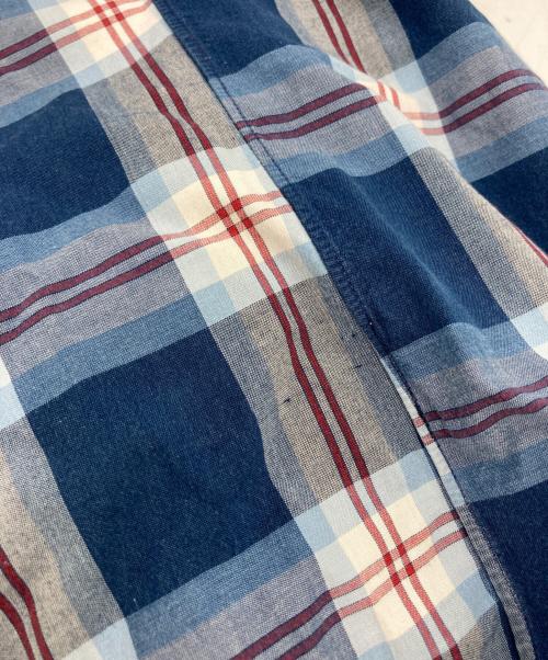 finamore（フィナモレ）finamore (フィナモレ) チェックシャツ ブルー サイズ:Sの古着・服飾アイテム