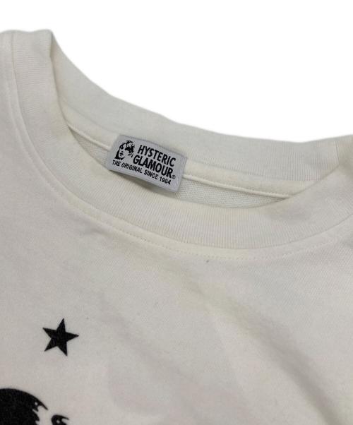 Hysteric Glamour（ヒステリックグラマー）Hysteric Glamour (ヒステリックグラマー) スウェットプルオーバーコットン ヒスガール ホワイト サイズ:FREEの古着・服飾アイテム