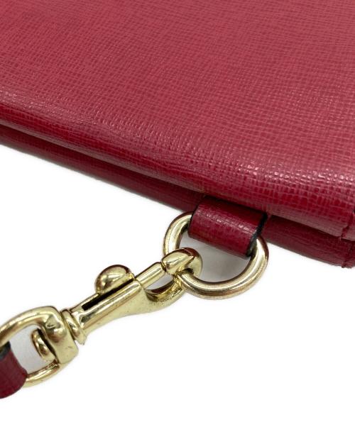 COACH（コーチ）COACH (コーチ) ミニウォレットショルダーバッグ ボルドーの古着・服飾アイテム