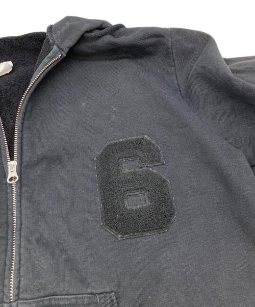 MM6 Maison Margiela（エムエムシックスメゾンマルジェラ）MM6 Maison Margiela (エムエムシックスメゾンマルジェラ) ジップパーカー ブラック サイズ:Ｍ　165/88Aの古着・服飾アイテム