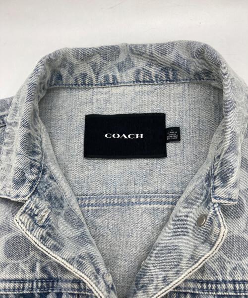 COACH（コーチ）COACH (コーチ) シグネチャーデニムジャケット インディゴ サイズ:Lの古着・服飾アイテム