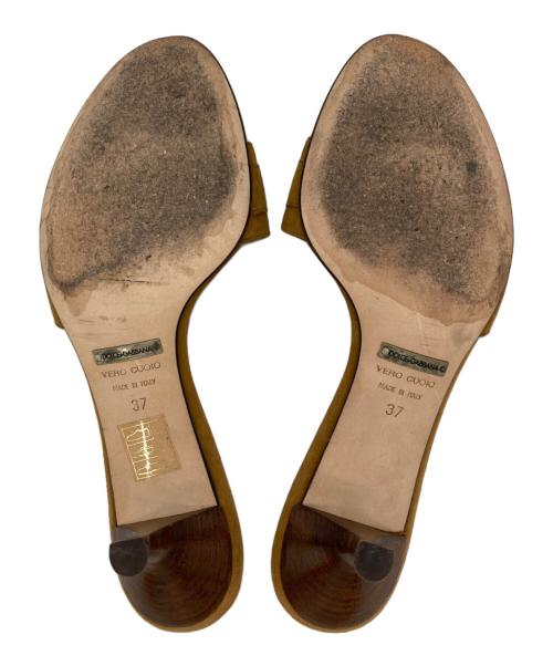 DOLCE & GABBANA（ドルチェ＆ガッバーナ）DOLCE & GABBANA (ドルチェ＆ガッバーナ) ミュール ブラウン サイズ:SIZE 37の古着・服飾アイテム
