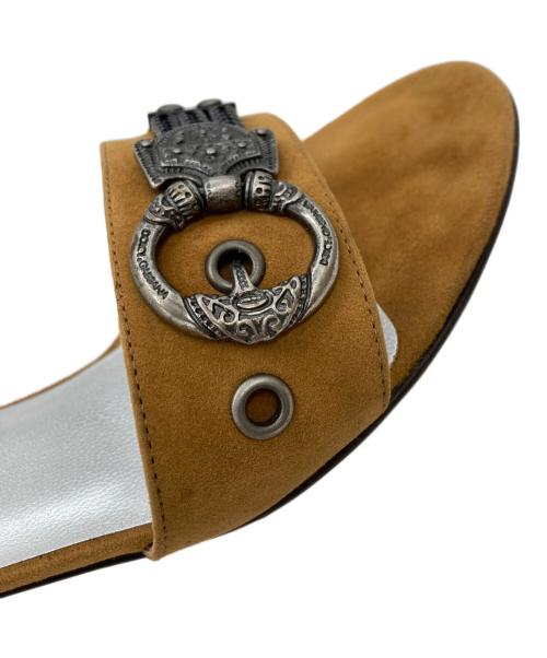 DOLCE & GABBANA（ドルチェ＆ガッバーナ）DOLCE & GABBANA (ドルチェ＆ガッバーナ) ミュール ブラウン サイズ:SIZE 37の古着・服飾アイテム