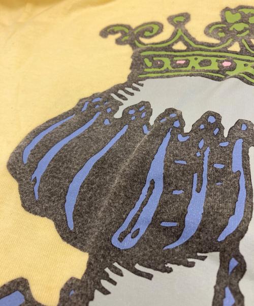 stussy（ステューシー）stussy (ステューシー) プリントTシャツ イエロー サイズ:Mの古着・服飾アイテム