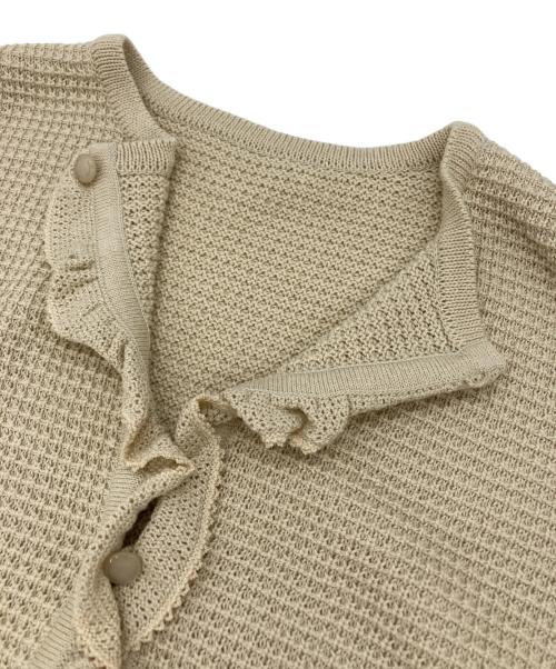 ROCHAS Premier（ロシャスプルミエール）ROCHAS Premier (ロシャスプルミエール) サーマルカーディガン アイボリー サイズ:表記なしの古着・服飾アイテム