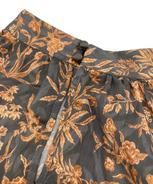 KEITA MARUYAMA（ケイタマルヤマ）KEITA MARUYAMA (ケイタマルヤマ) Lily Brown (リリーブラウン) バリエーション柄ボウタイブラウス グレー サイズ:FREEの古着・服飾アイテム