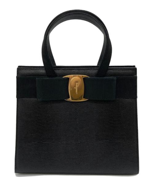 Salvatore Ferragamo（サルヴァトーレ フェラガモ）Salvatore Ferragamo (サルヴァトーレ フェラガモ) ハンドバッグ ブラックの古着・服飾アイテム