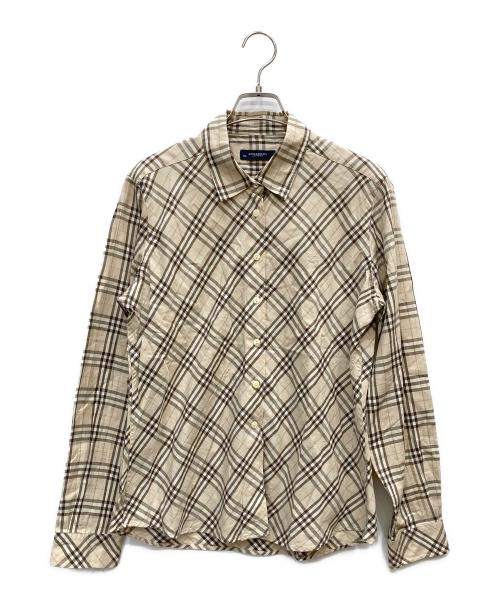 BURBERRY LONDON（バーバリーロンドン）BURBERRY LONDON (バーバリーロンドン) ノバチェックシャツ ベージュ サイズ:XLの古着・服飾アイテム