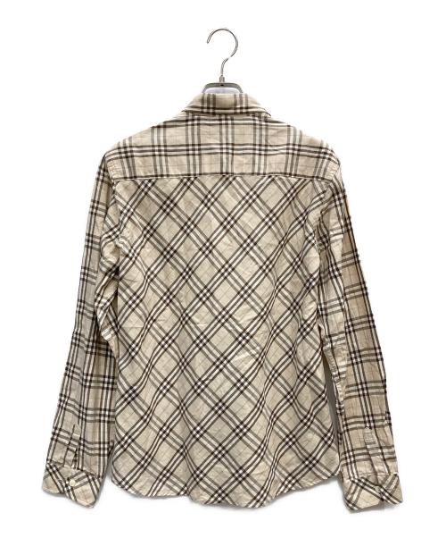 BURBERRY LONDON（バーバリーロンドン）BURBERRY LONDON (バーバリーロンドン) ノバチェックシャツ ベージュ サイズ:XLの古着・服飾アイテム