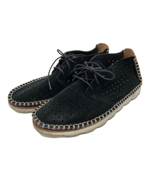CLARKS（クラークス）CLARKS (クラークス) パンチングスウェードブーツ ブラック サイズ:US6.5/UK4/EUR37/23.5cmの古着・服飾アイテム
