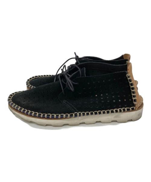 CLARKS（クラークス）CLARKS (クラークス) パンチングスウェードブーツ ブラック サイズ:US6.5/UK4/EUR37/23.5cmの古着・服飾アイテム