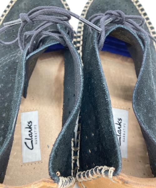 CLARKS（クラークス）CLARKS (クラークス) パンチングスウェードブーツ ブラック サイズ:US6.5/UK4/EUR37/23.5cmの古着・服飾アイテム