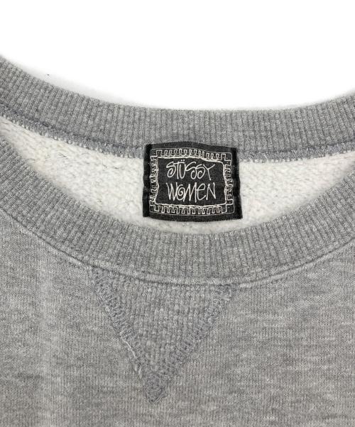 stussy（ステューシー）stussy (ステューシー) プリントスウェット グレー サイズ:Ｍの古着・服飾アイテム