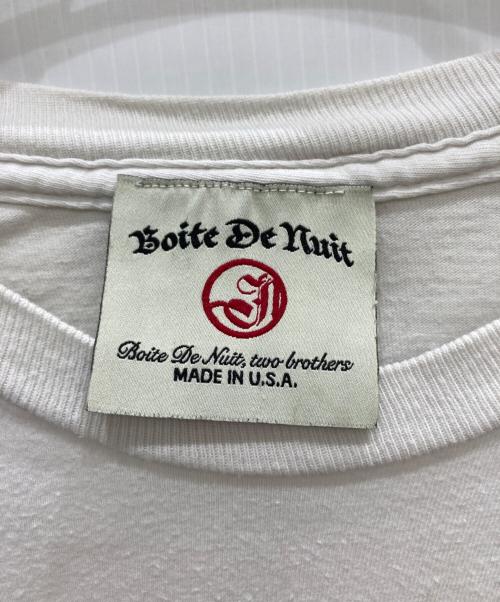 BOITE DE NUIT（ボワ ド ニュイ）BOITE DE NUIT (ボワ ド ニュイ) プリントTシャツ ホワイト サイズ:表記なしの古着・服飾アイテム