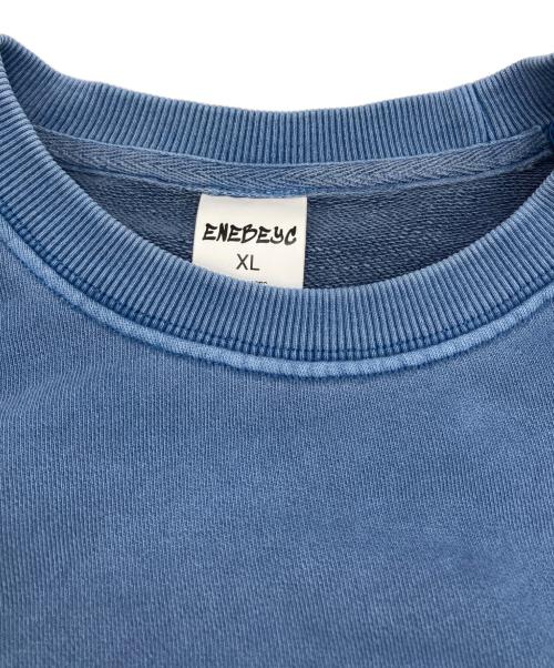 ENEBEYC（エネベイク）ENEBEYC (エネベイク) ロゴ刺繍スウェット ブルー サイズ:XLの古着・服飾アイテム