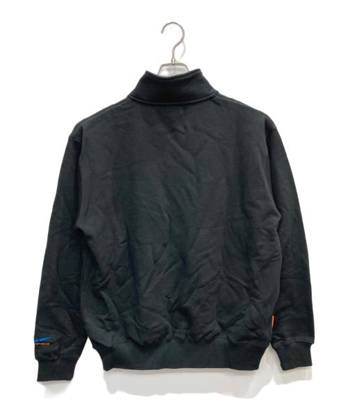 ENEBEYC（エネベイク）ENEBEYC (エネベイク) ハーフジップスウェット ブラック サイズ:Lの古着・服飾アイテム