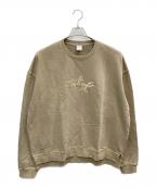 ENEBEYCエネベイク）の古着「ロゴ刺繍スウェット」｜ベージュ