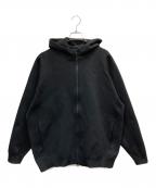 NEW BALANCEニューバランス）の古着「MET24 Knit Zip Up Hoodie Jacket」｜ブラック